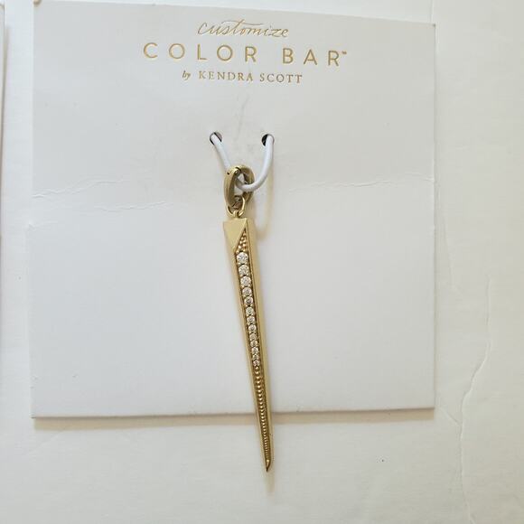 NEW Kendra Scott Sun Tassel Charm Necklace Vintage Silver Gold Rose Gold Mixed - Picture 3 of 7